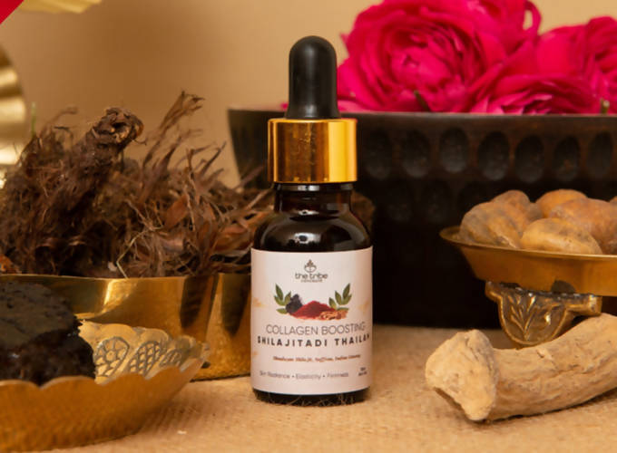 The Tribe Concepts Collagen Boosting Shilajitadi Thailam ingredients